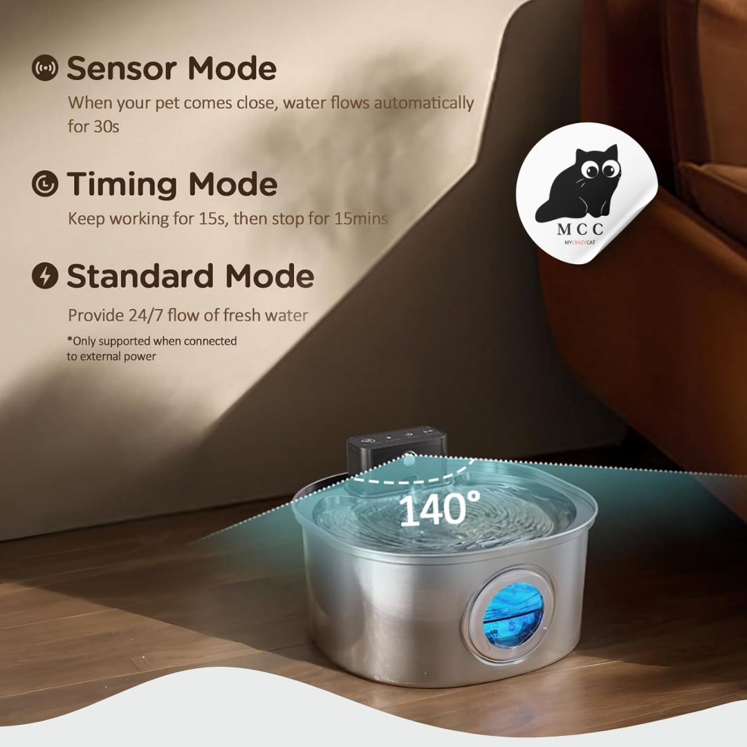 Smart Stainless Steel Pet Fountain with FREE GIFT