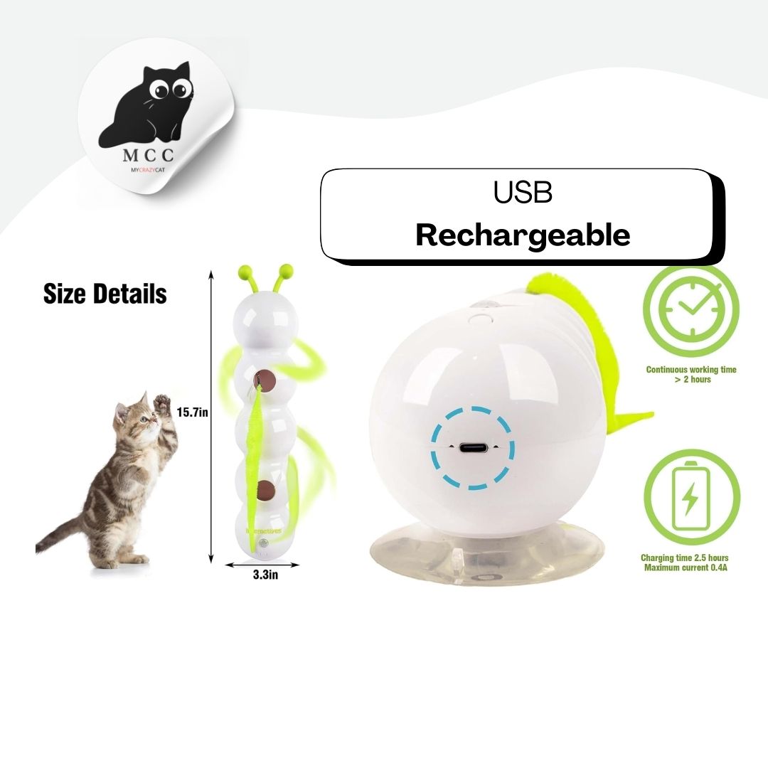 Wiggly Smart Caterpillar – Keeps Cats Active