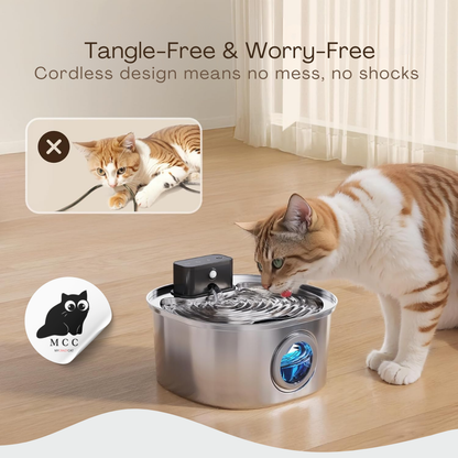 Smart Stainless Steel Pet Fountain with FREE GIFT