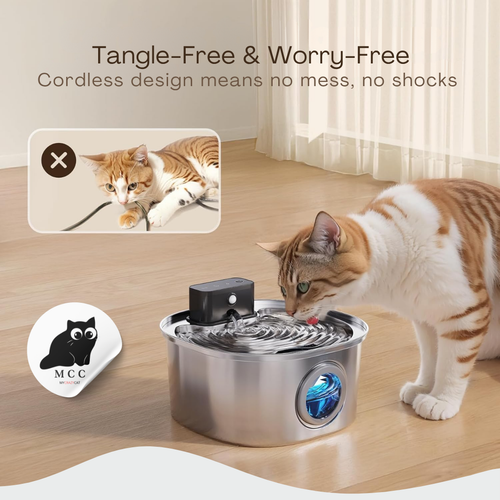 Smart Stainless Steel Pet Fountain with FREE GIFT