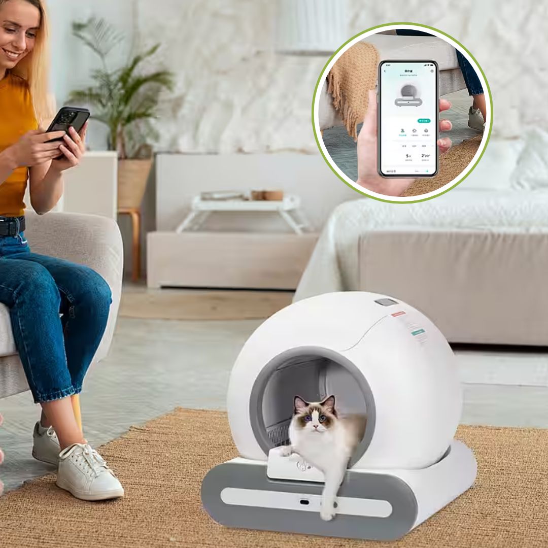 Smart Self-Cleaning Litter Box – Clean, Odor-Free, and Cat-Approved