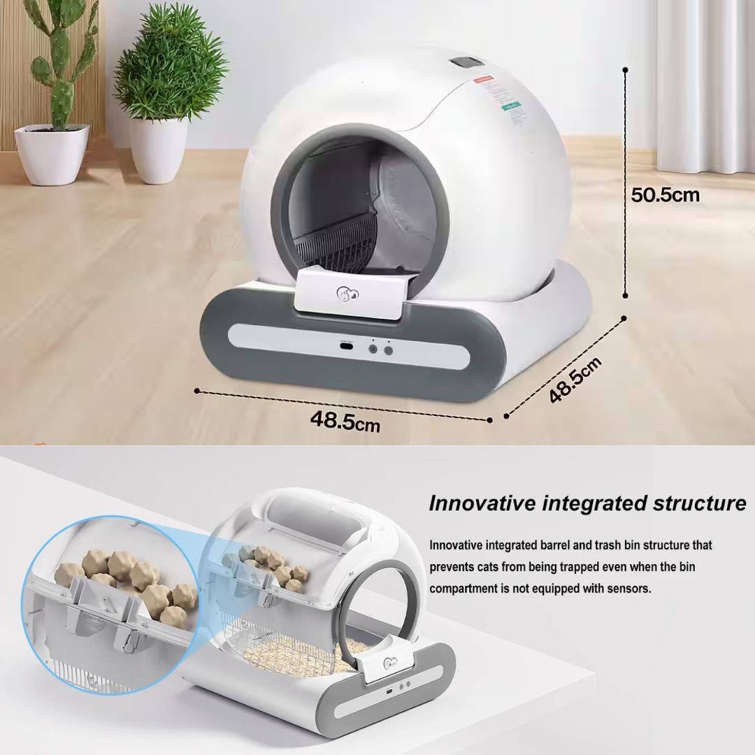 Smart Self-Cleaning Litter Box – Clean, Odor-Free, and Cat-Approved