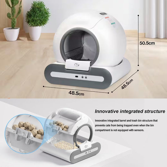 Smart Self-Cleaning Litter Box – Clean, Odor-Free, and Cat-Approved